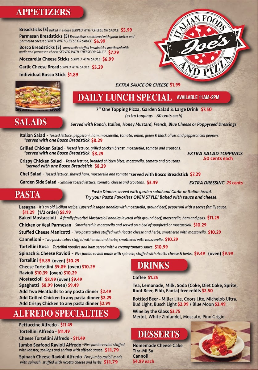 Joe's Italian Food & Pizza - 1