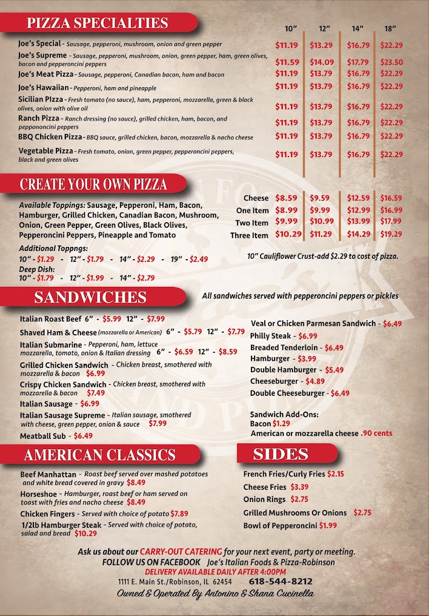 Joe's Italian Food & Pizza - 2
