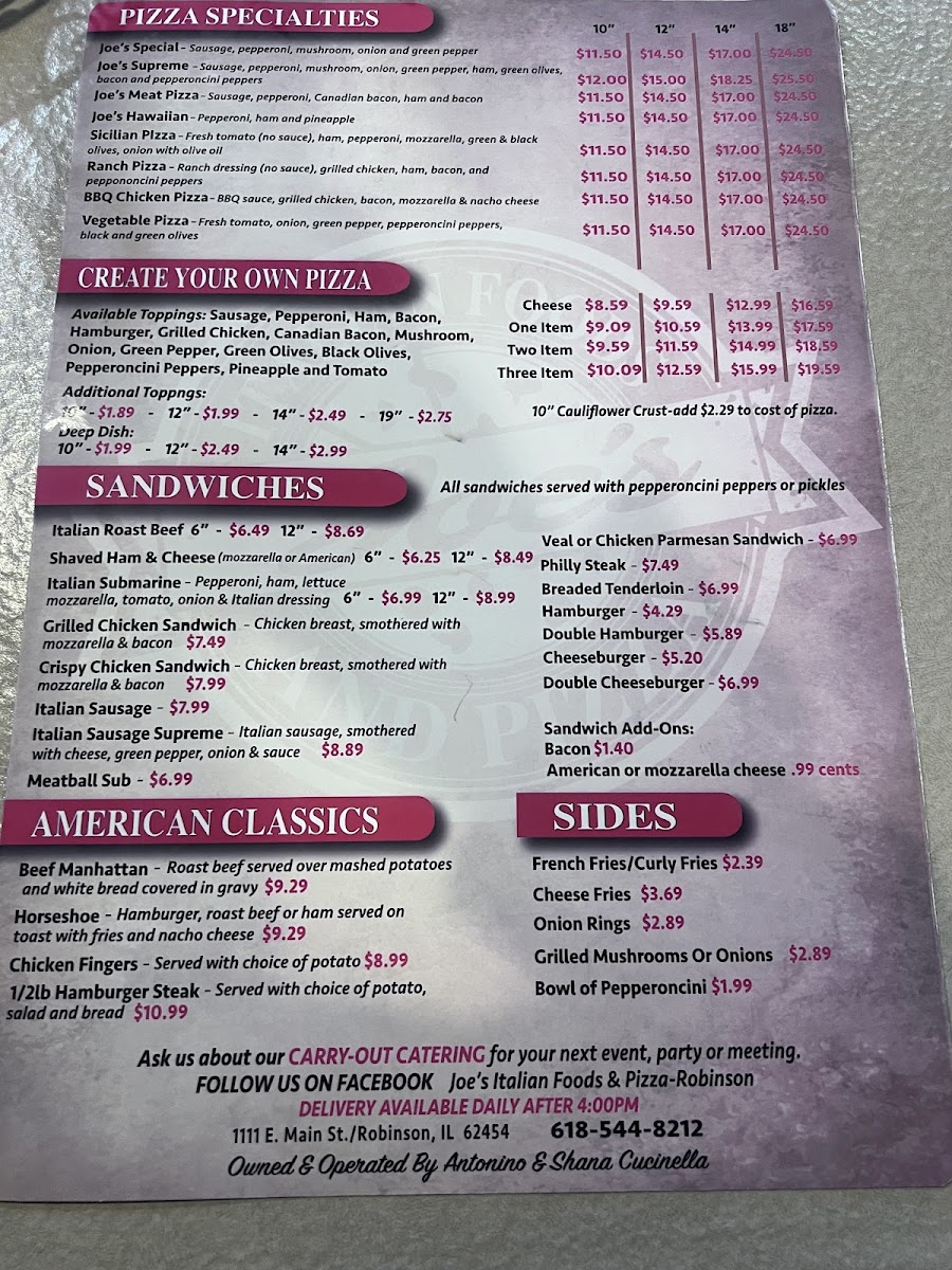 Joe's Italian Food & Pizza - 3