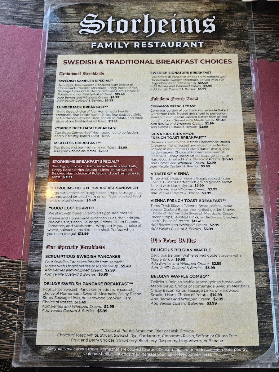 Storheims Family Restaurant - 9