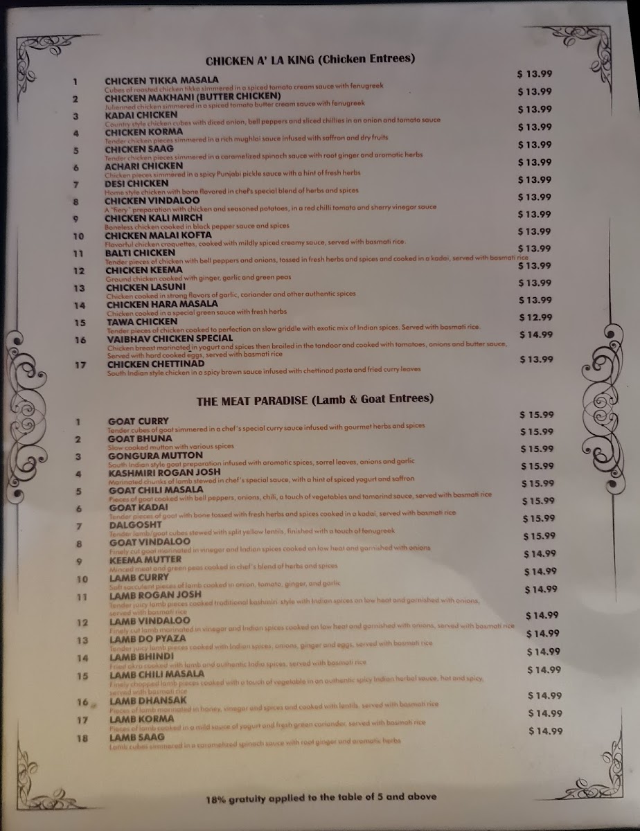 VaibhaV Indian Restaurant & Caterers - 7