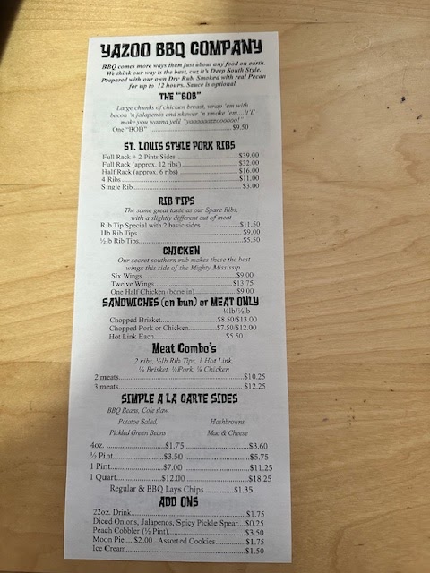 Yazoo BBQ Company - 1