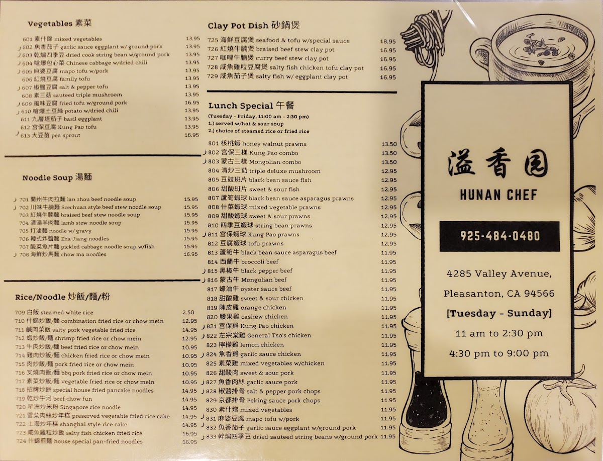 Hunan Chef Chinese Restaurant - 1