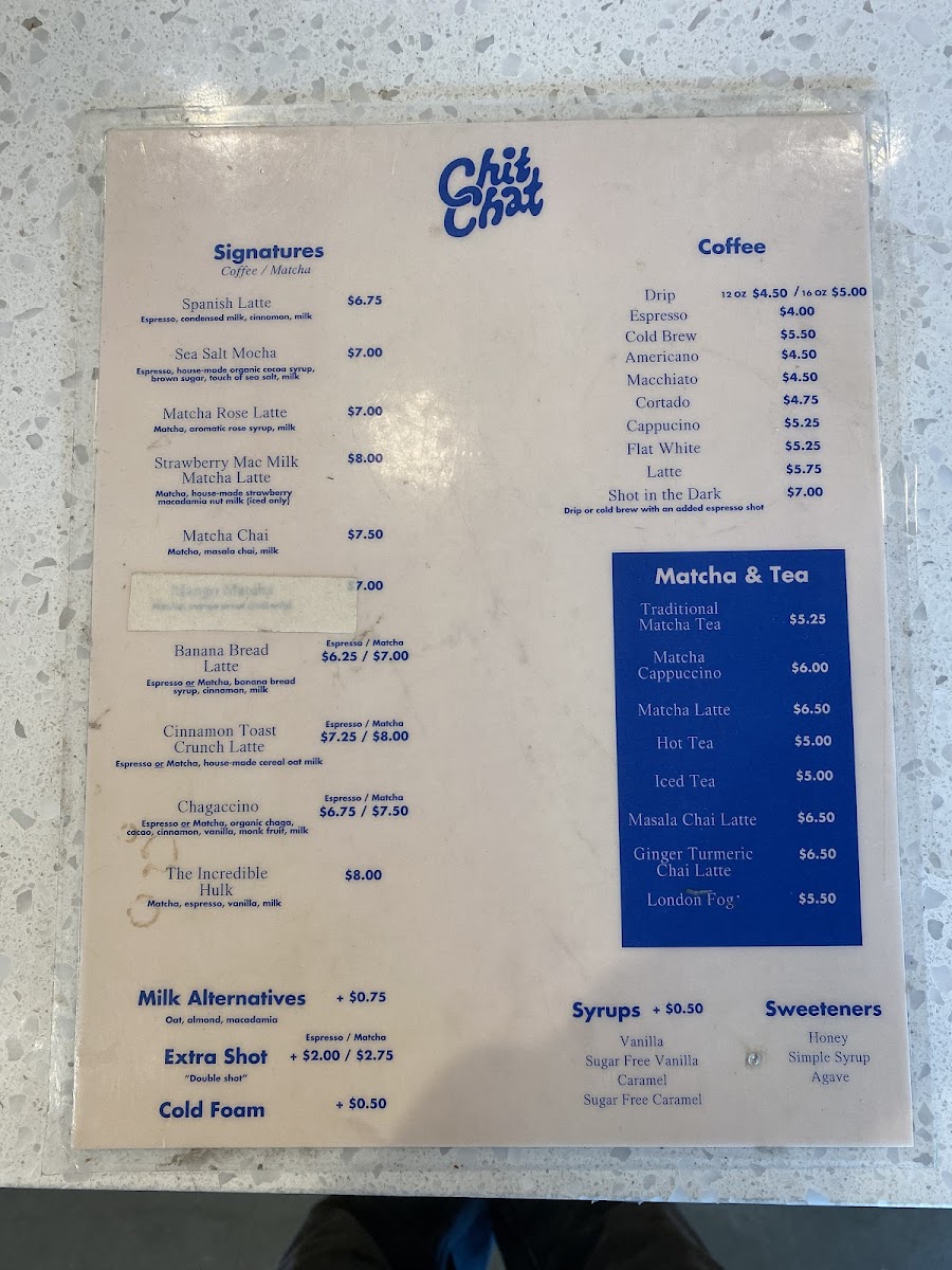 Chitchat Coffee + Matcha - 1