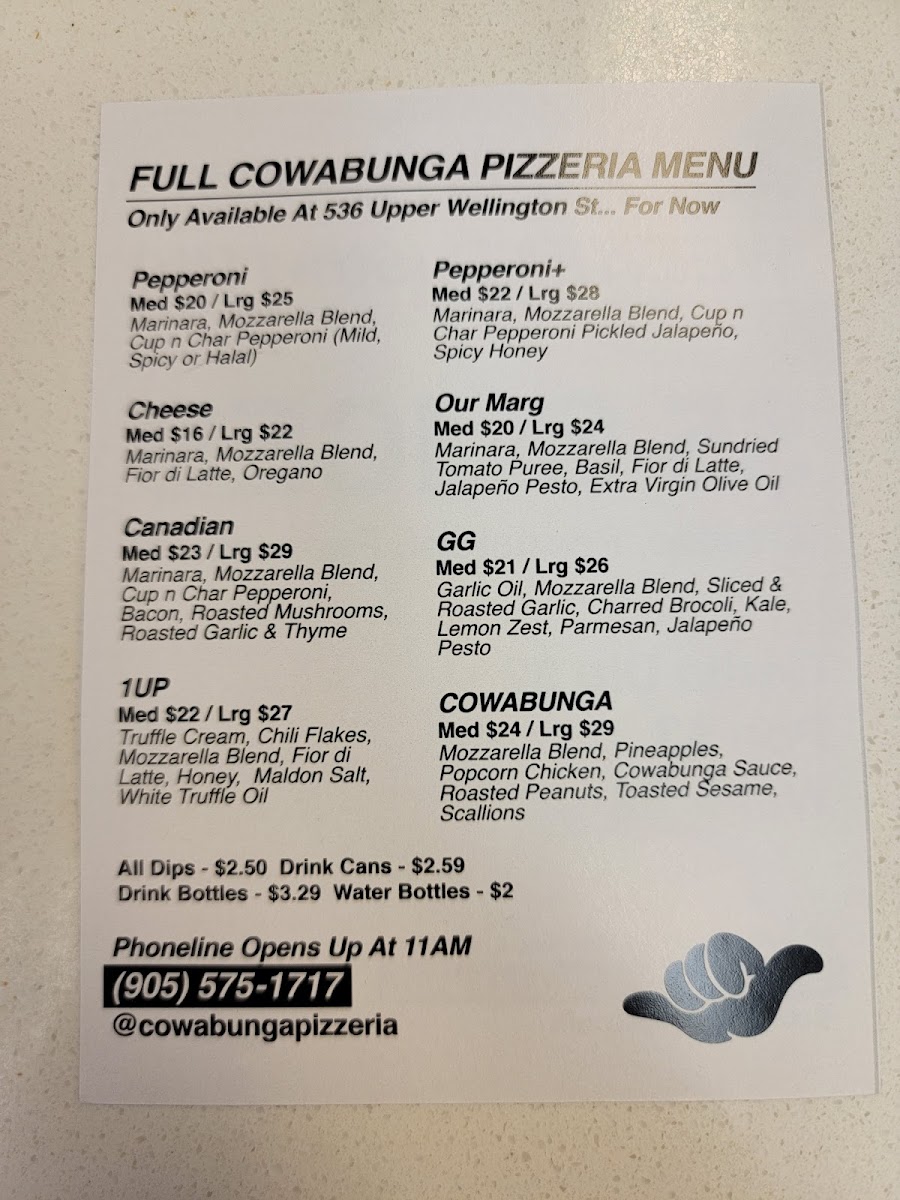 Cowabunga Pizzeria - Take Out Only - 1