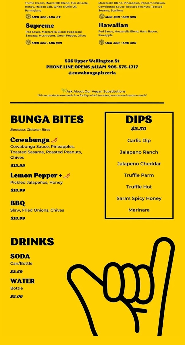 Cowabunga Pizzeria - Take Out Only - 2