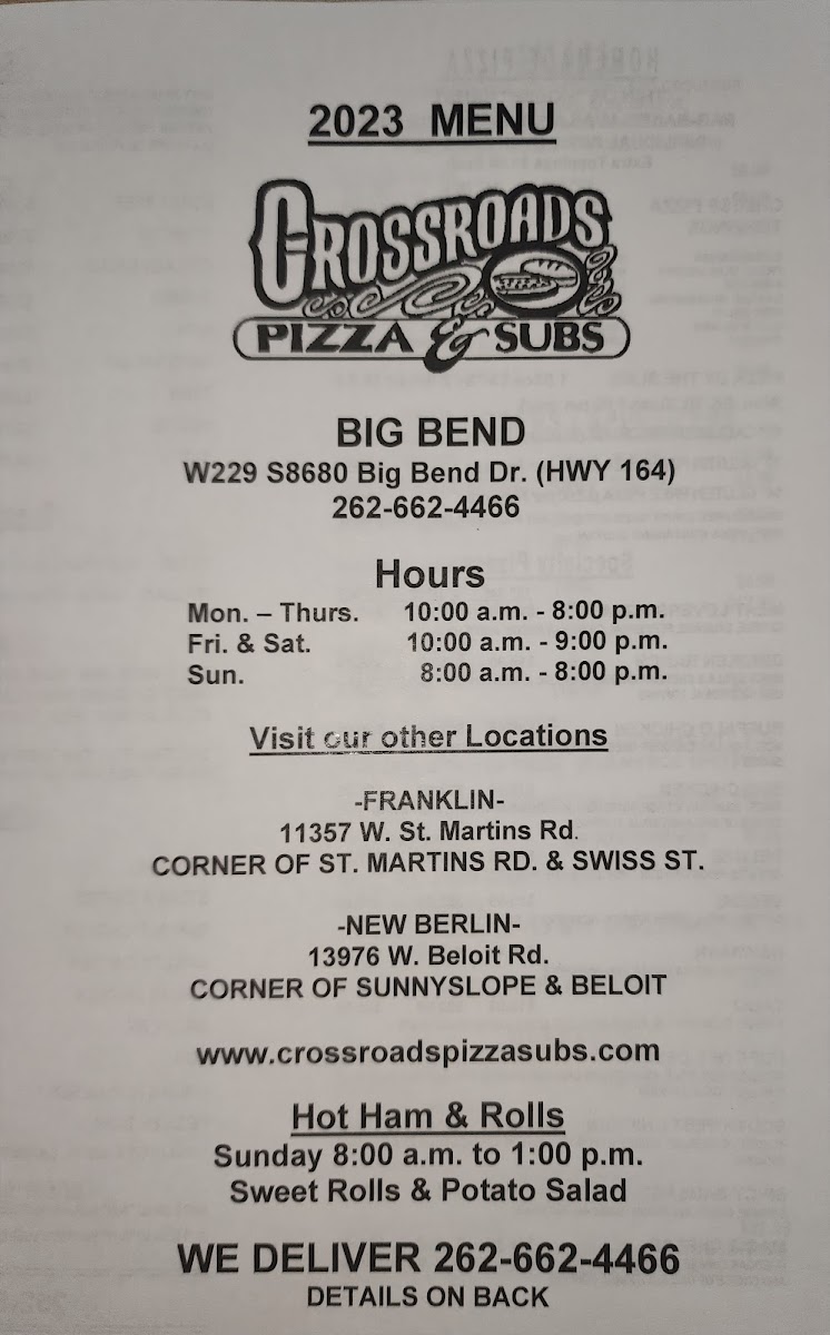 Crossroads Pizza & Subs - 9