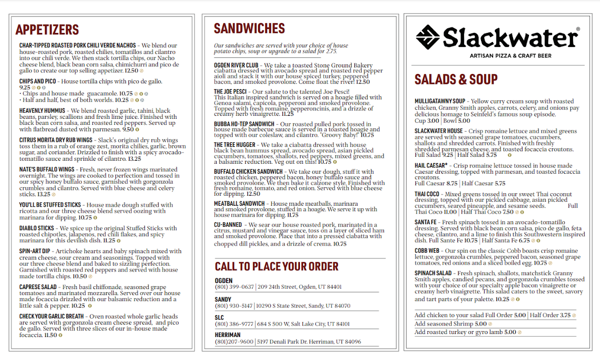 Slackwater Pizza SLC - 1