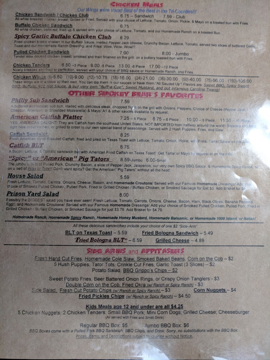 Smokey Bear's BBQ & Grill - 10