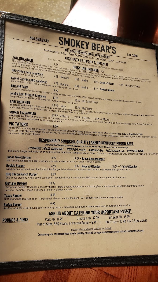 Smokey Bear's BBQ & Grill - 7