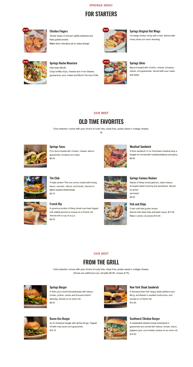 Springs Downtown Bar & Grill - 1