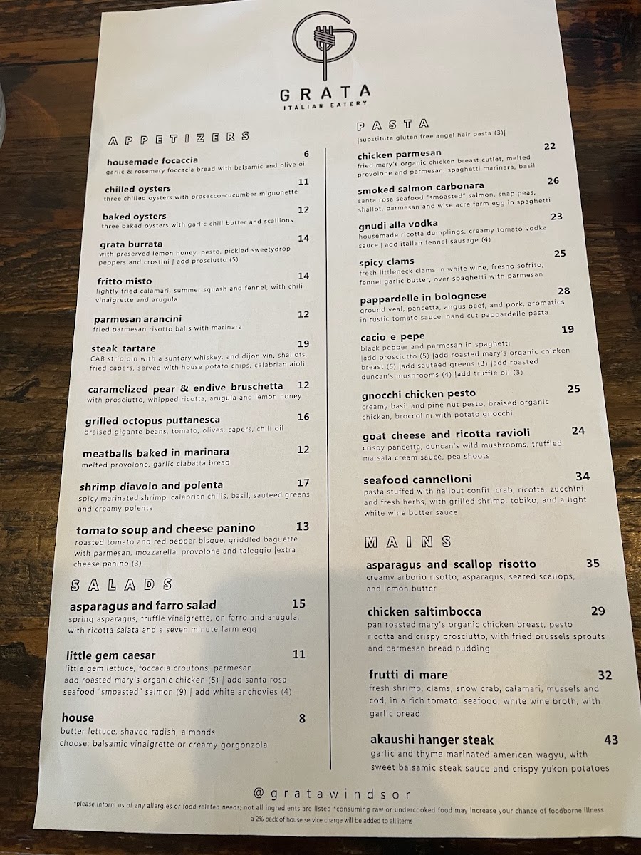 Grata Italian Eatery - 1