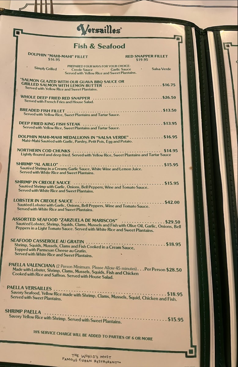 Versailles Restaurant Cuban Cuisine - 10