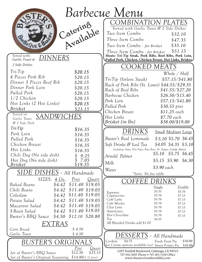 Buster's Original Southern BBQ - 1