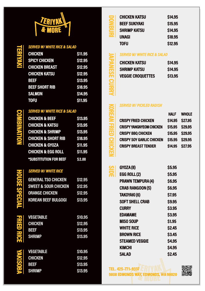 Teriyaki and More Edmonds - 10