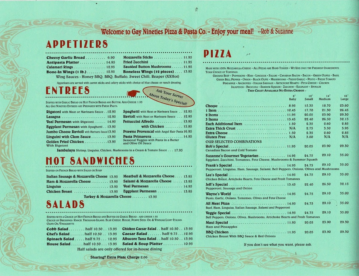 Gay Nineties Pizza Co - 3