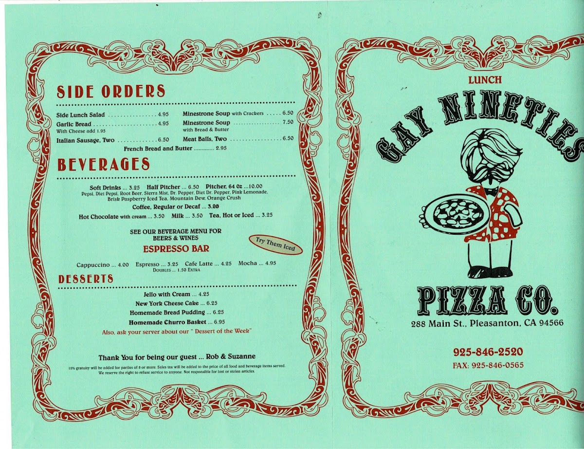 Gay Nineties Pizza Co - 8
