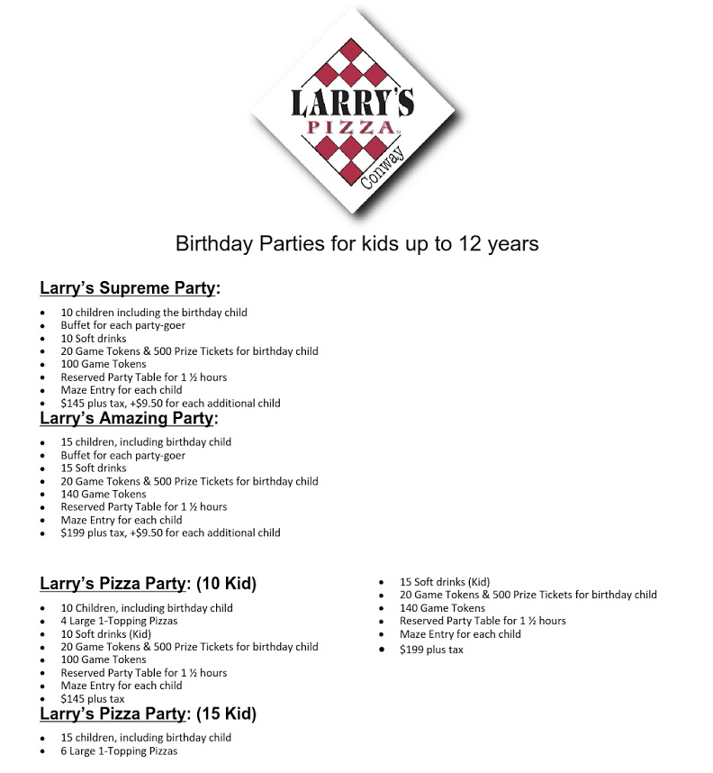Larry's Pizza Conway - 4