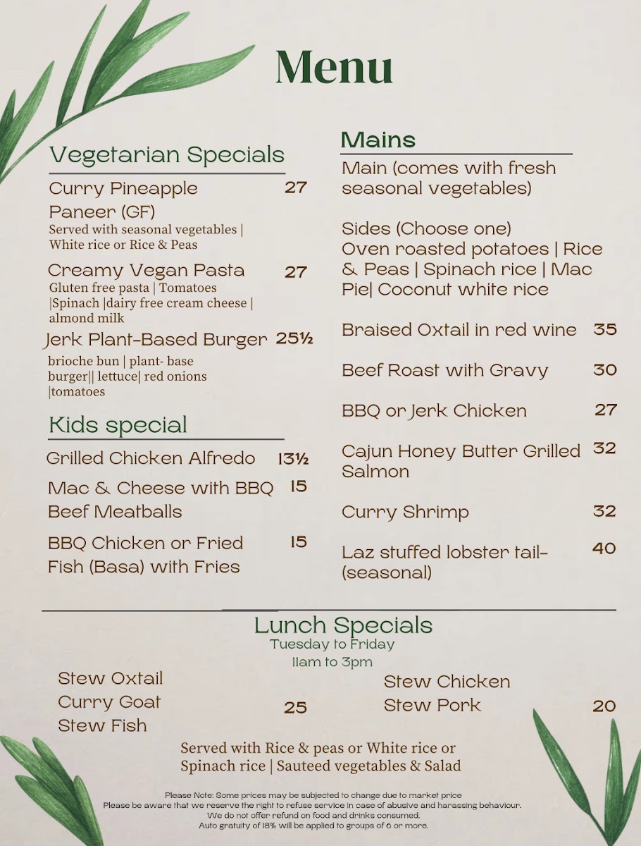 Laz Authentic Cuisine Inc - 1