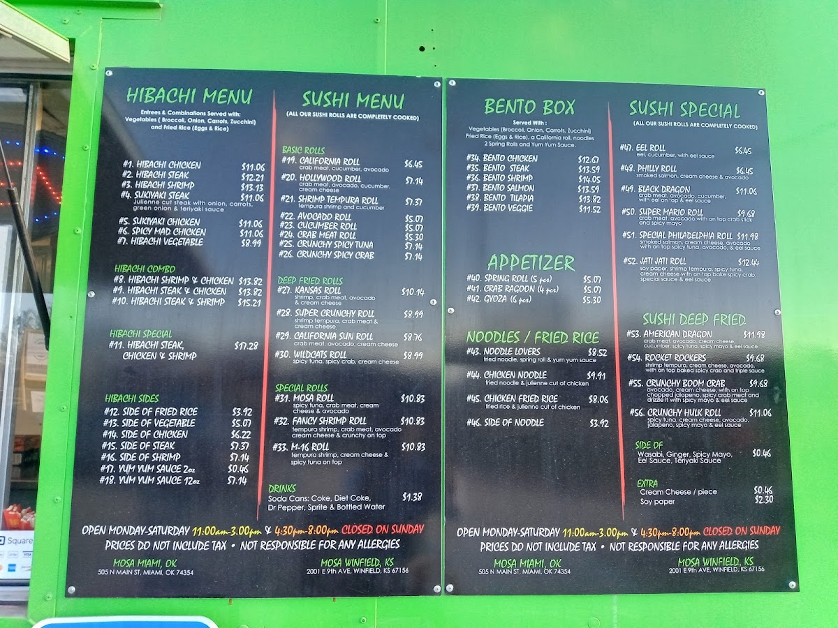 MOSA Hibachi & Sushi Japanese Express Winfield - 1