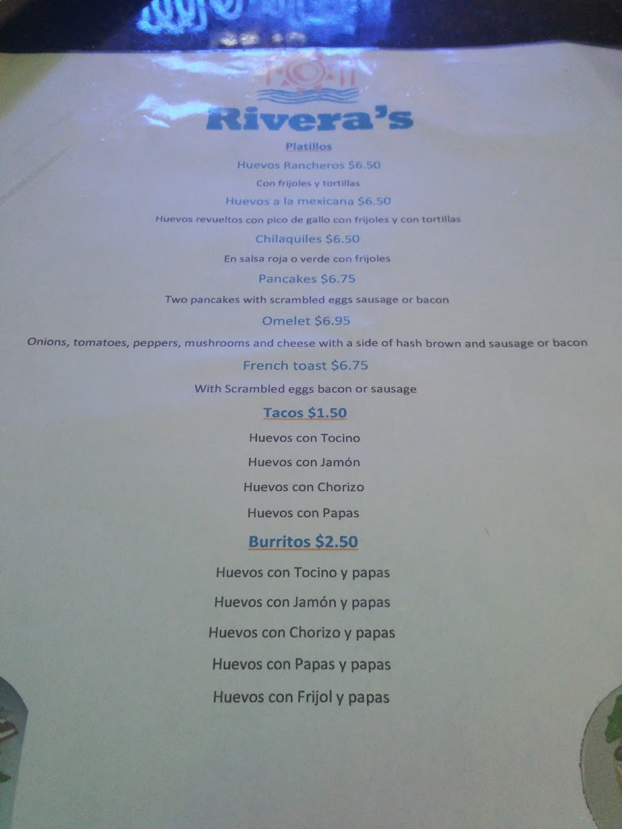 Rivera's Restaurant - 1
