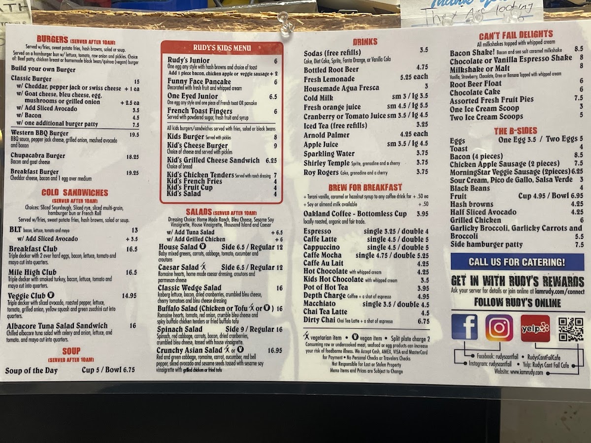 Rudy's Can't Fail Cafe - 1