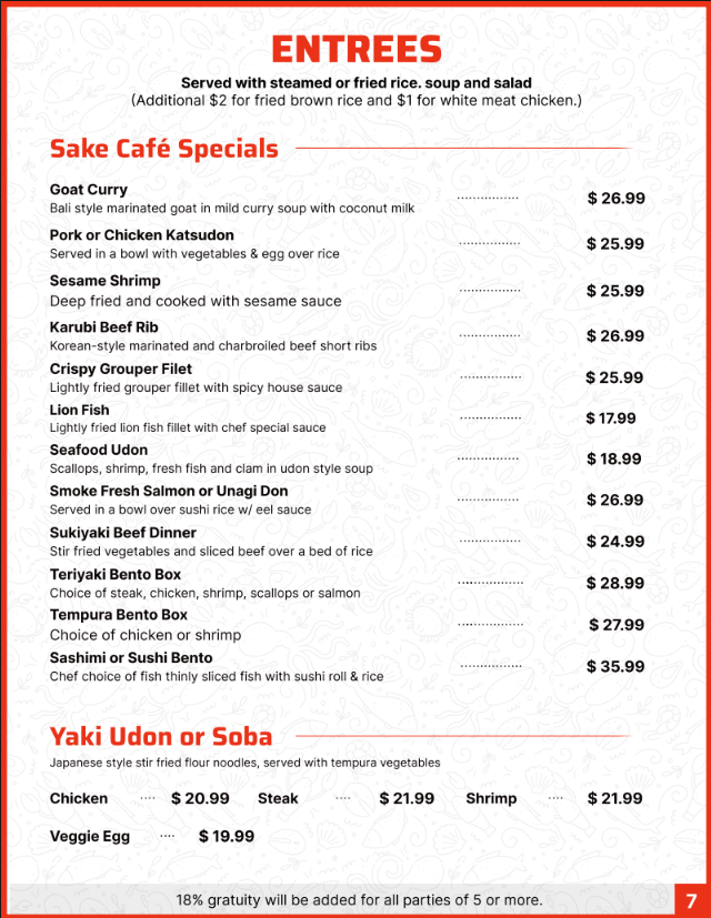 Sake Cafe Pensacola - 7