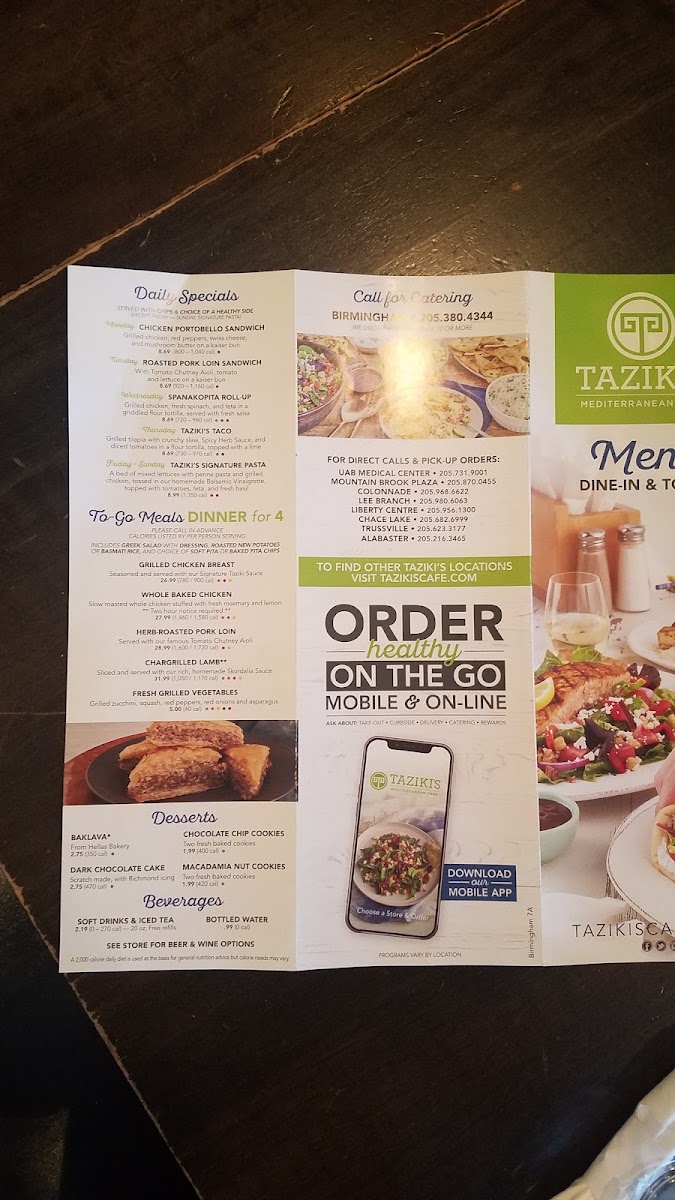 Taziki's Mediterranean Cafe - Chace Lake - 4