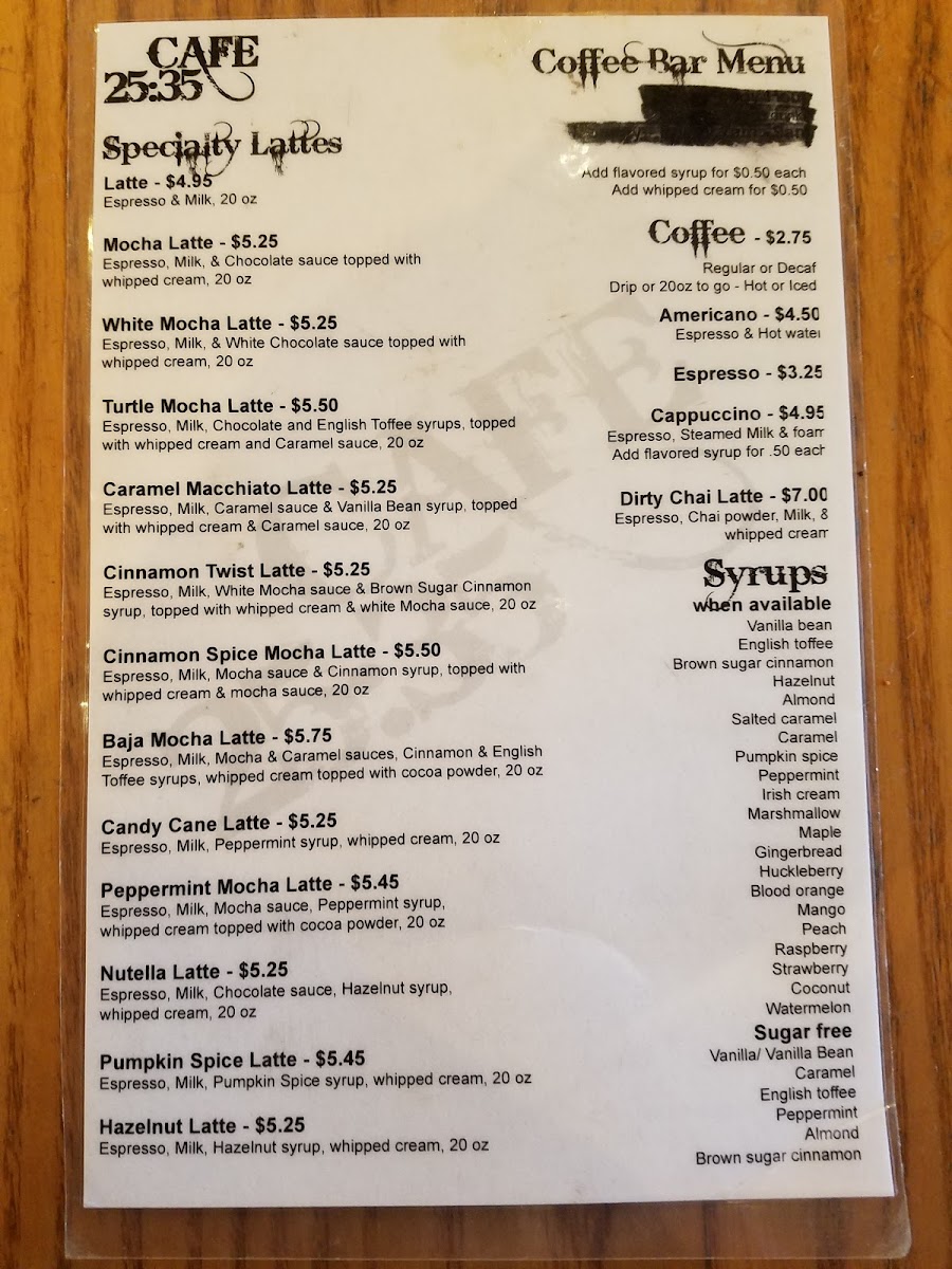 Cafe 25:35 - 10