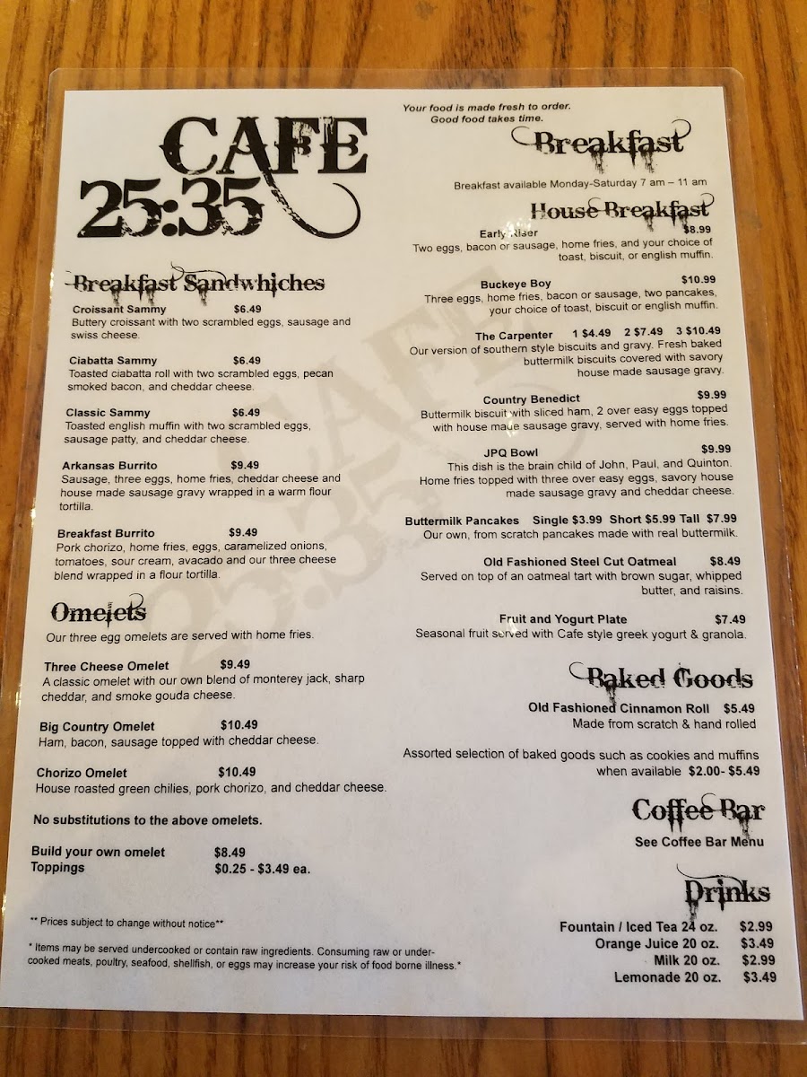 Cafe 25:35 - 9