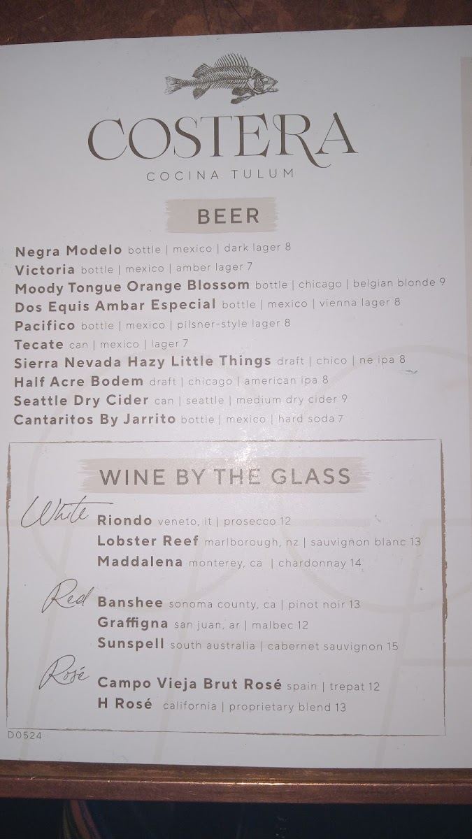 Costera Cocina Tulum - Chicago - 2