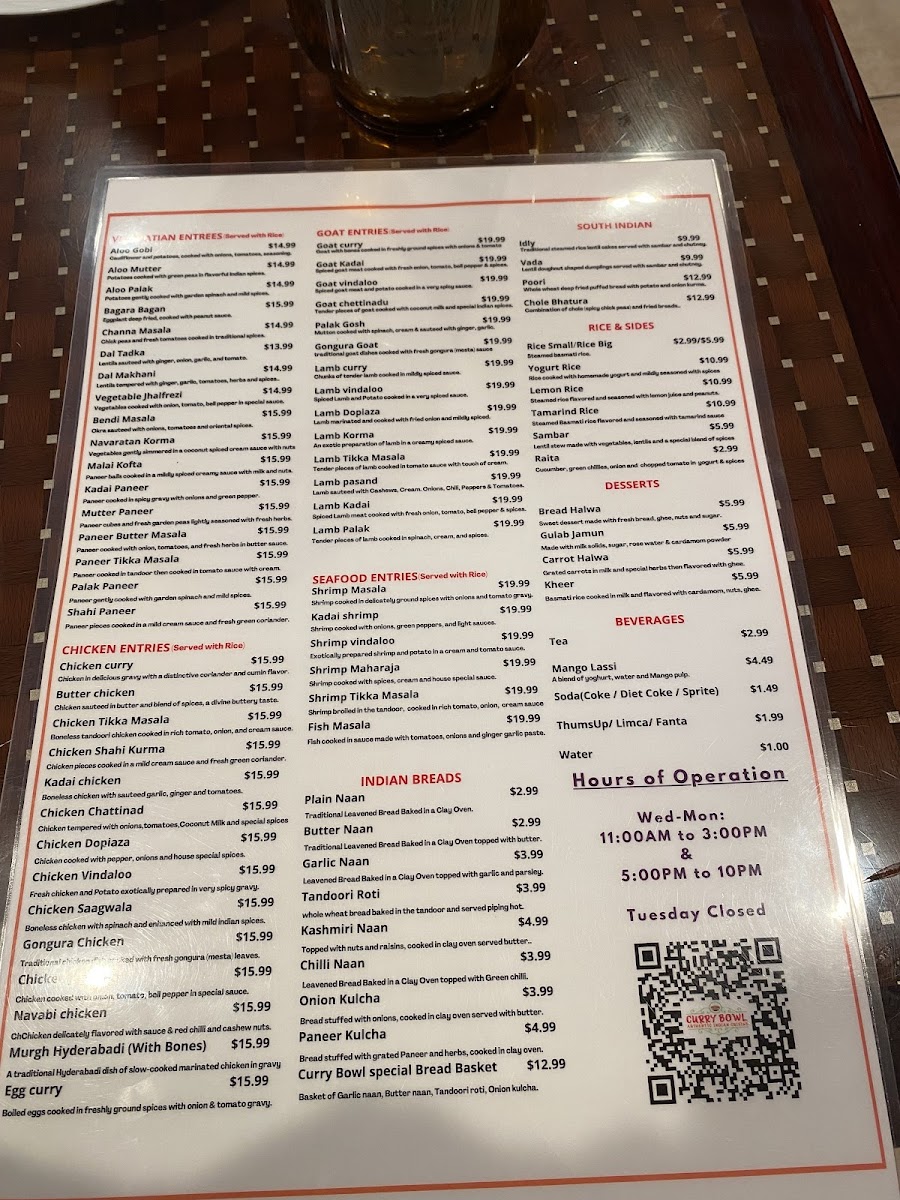 CURRY BOWL INDIAN CUISINE - 10