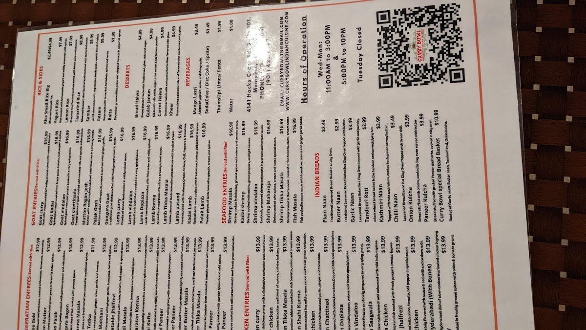 CURRY BOWL INDIAN CUISINE - 4