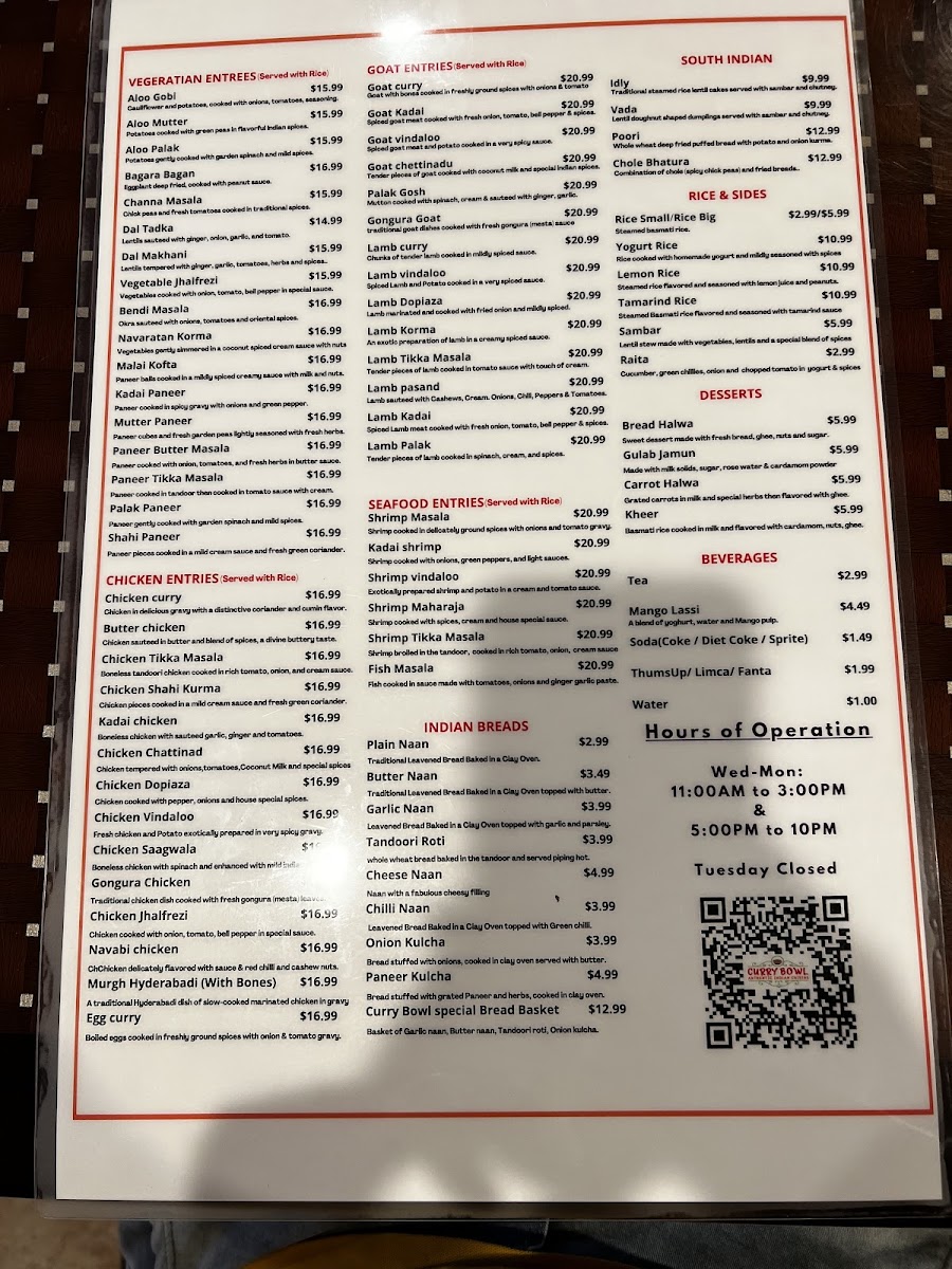 CURRY BOWL INDIAN CUISINE - 8