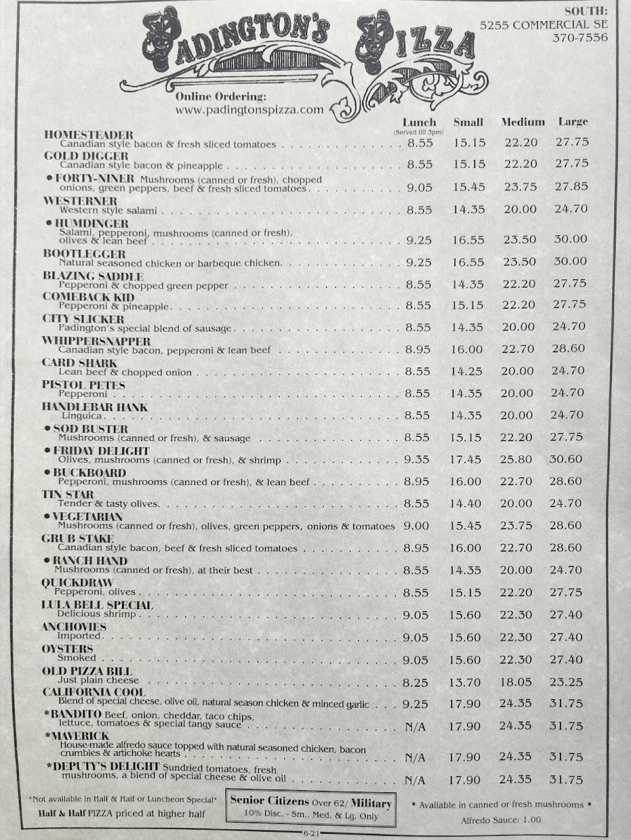 Padington's Pizza - 2