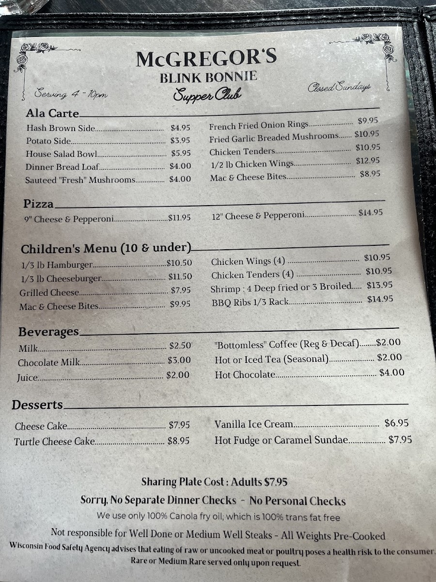 McGregor's Blink Bonnie Supper Club - 10