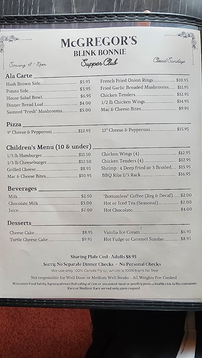 McGregor's Blink Bonnie Supper Club - 3