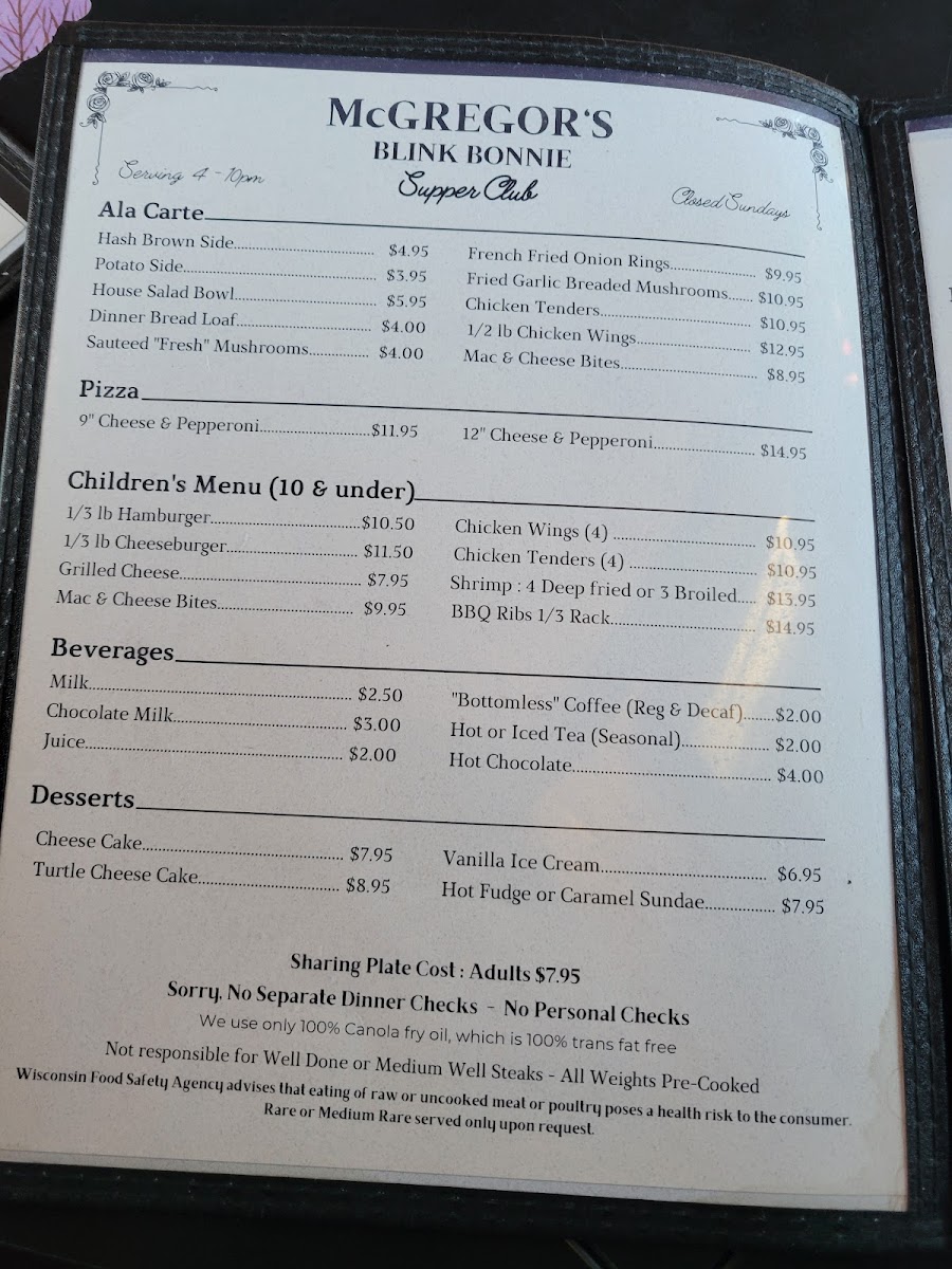 McGregor's Blink Bonnie Supper Club - 9