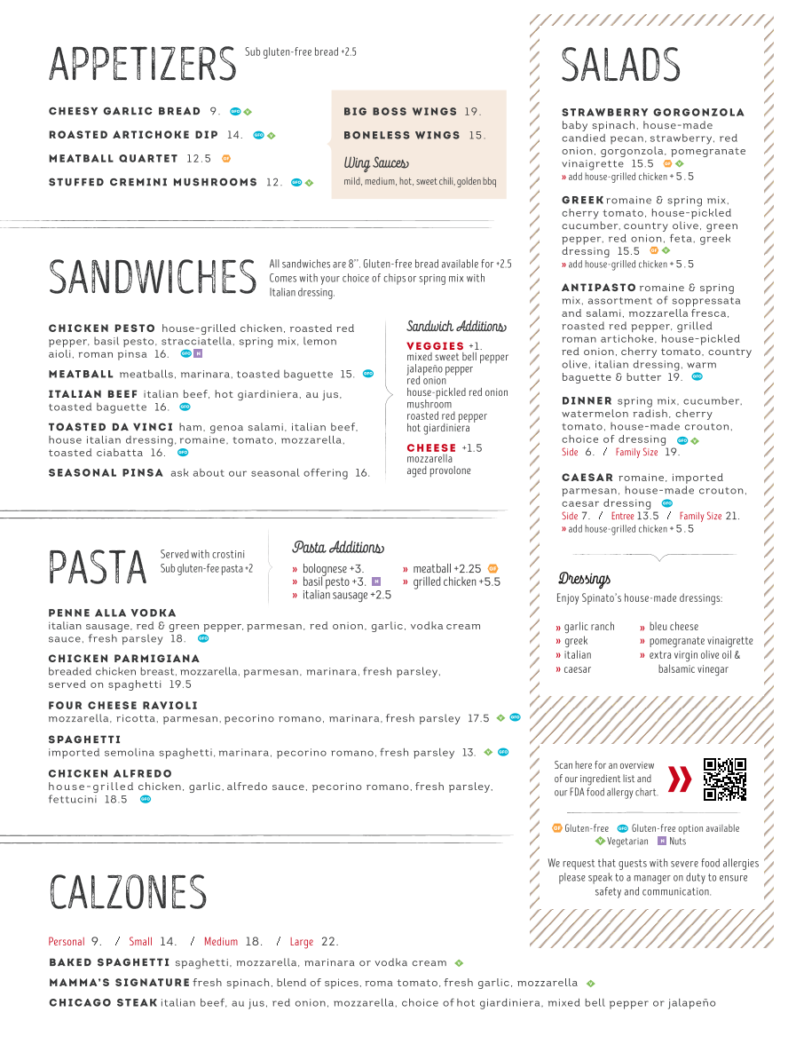 Spinato's Pizzeria and Family Kitchen - 1