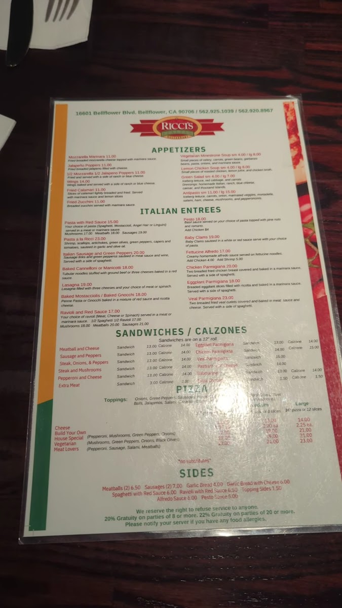 Ricci's Italian Restaurant - 1