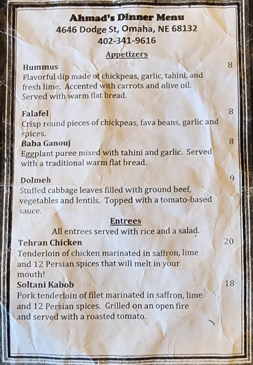 Ahmad's Persian Cuisine - 2