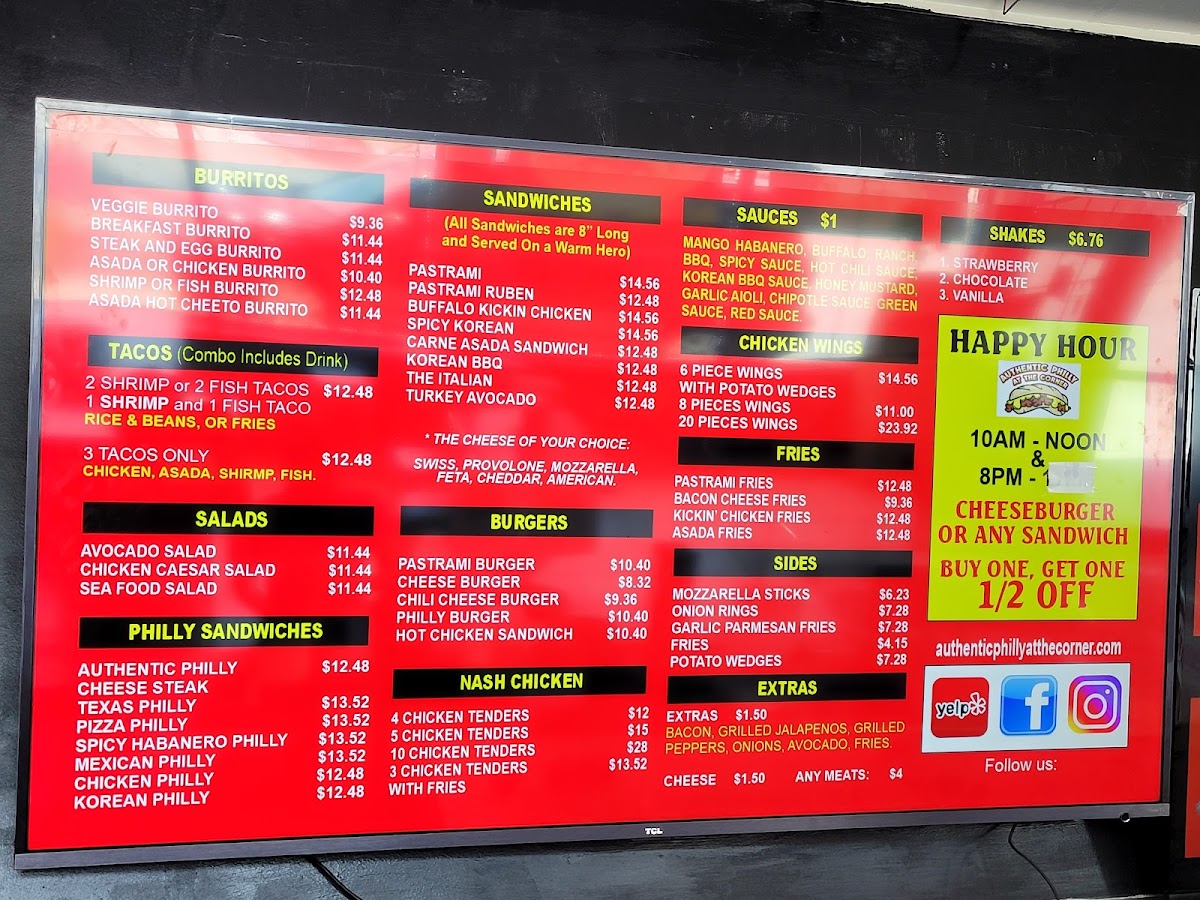 AUTHENTIC PHILLY AT THE CORNER - 1