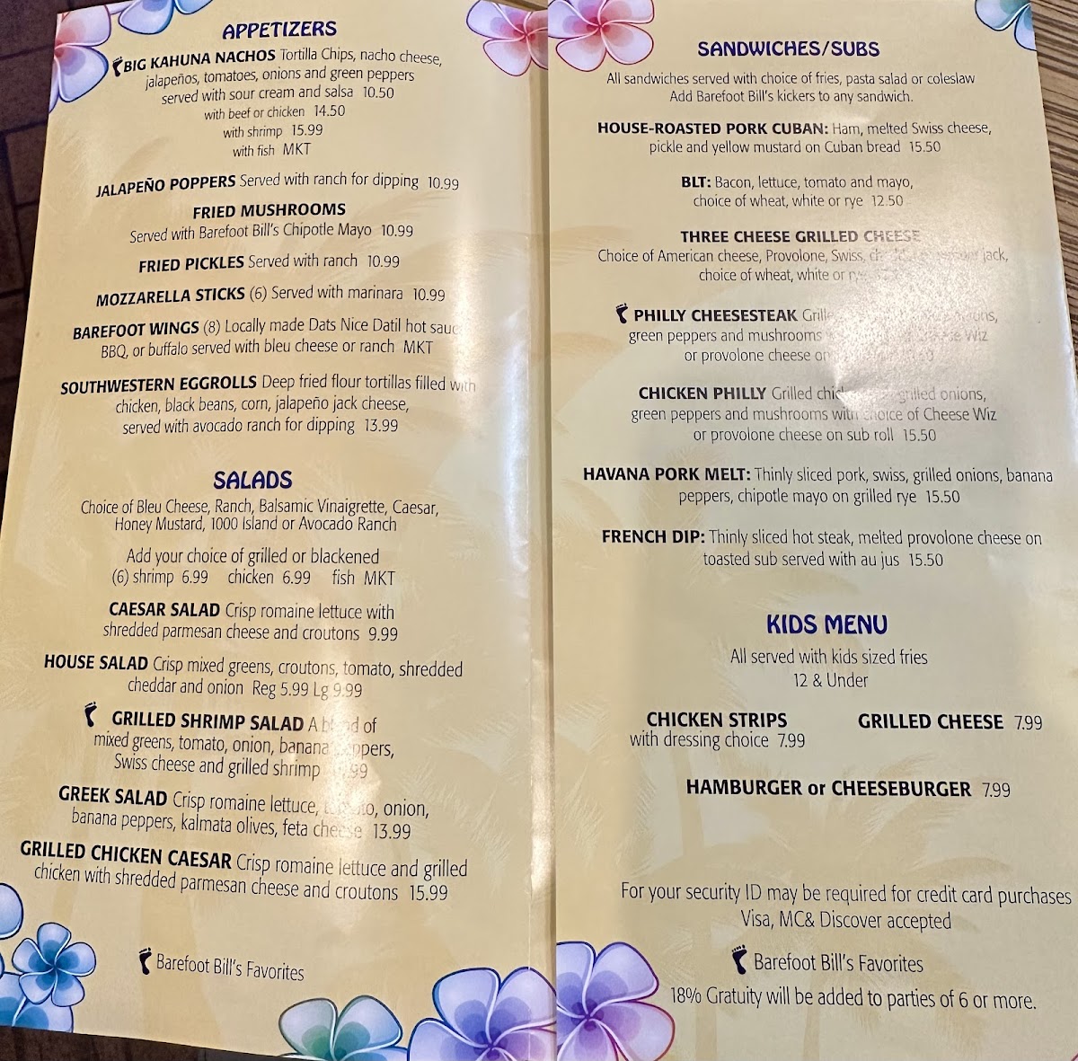 Barefoot Bill's Island Grill - 1