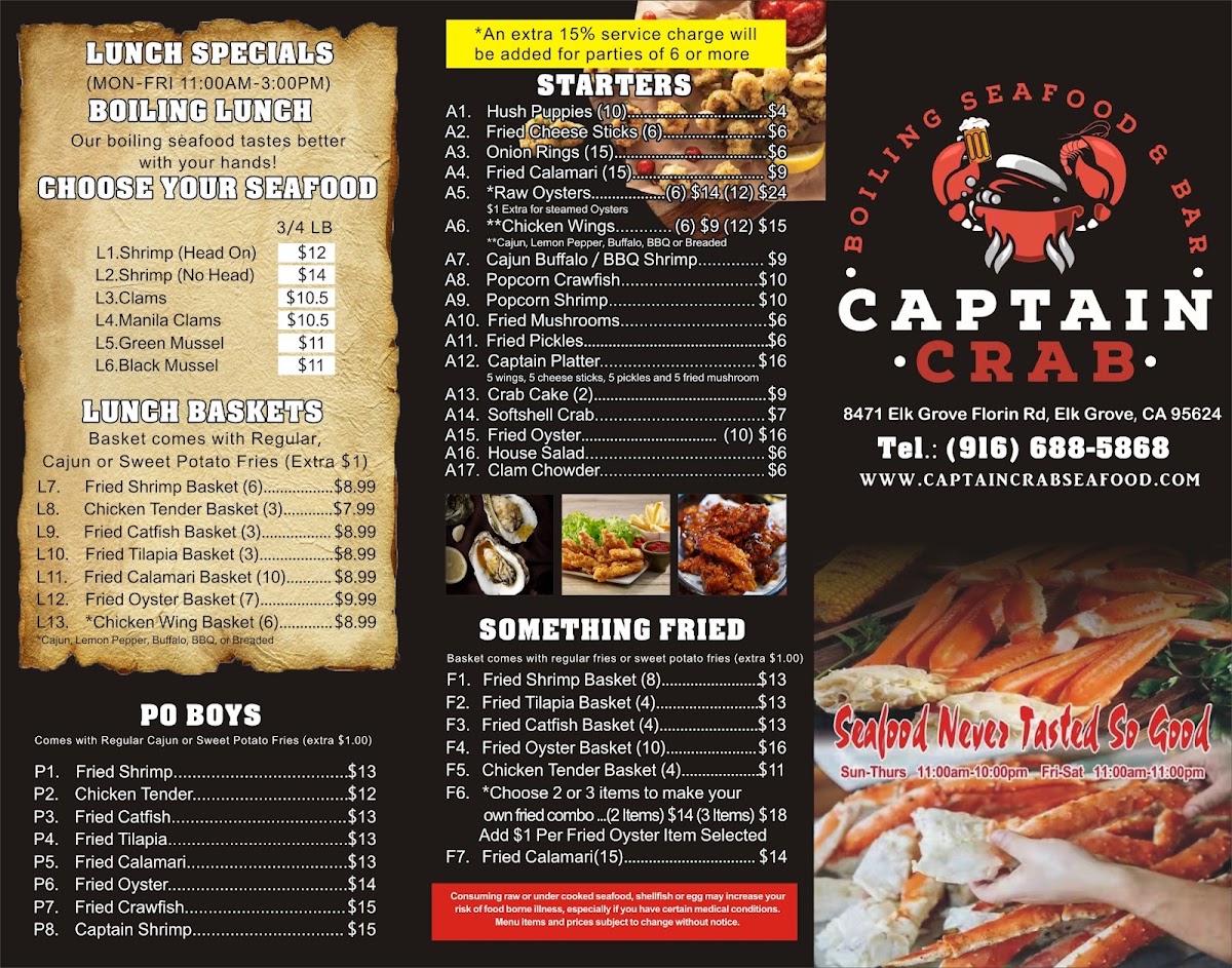 Captain Crab Seafood Restaurant - Elk Grove - 7