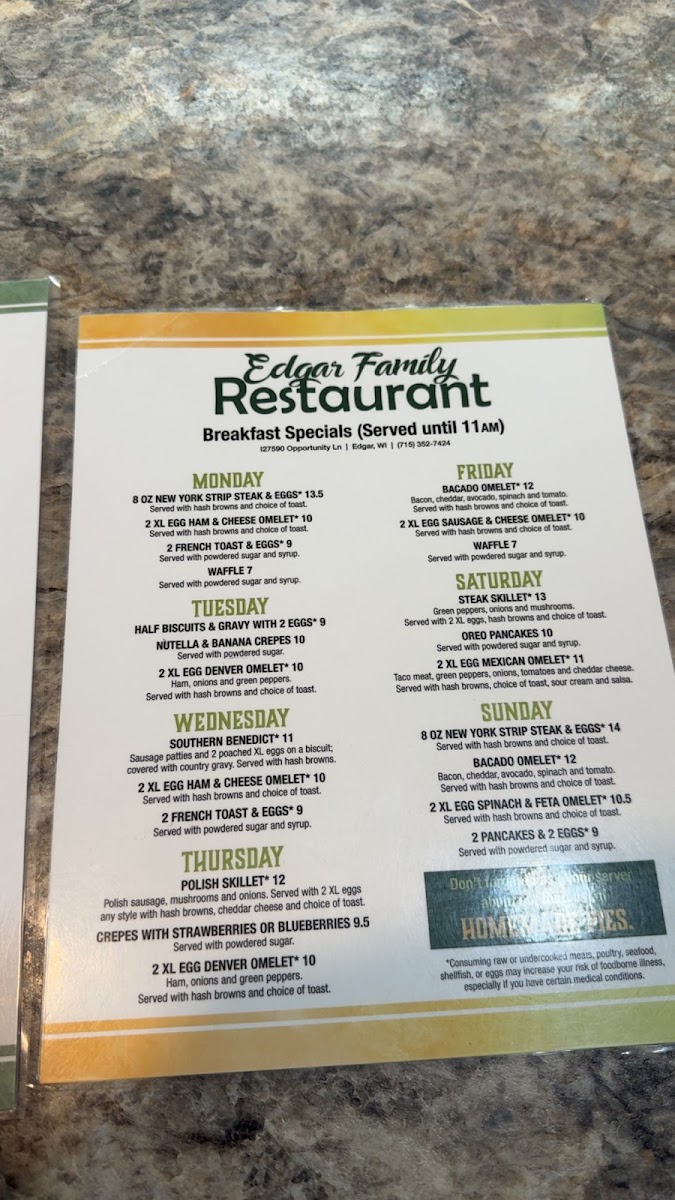 Edgar Family Restaurant - 7