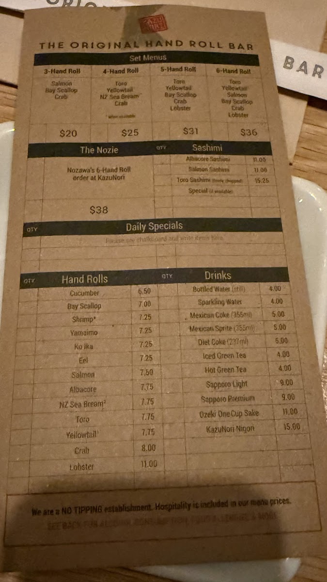 KazuNori: The Original Hand Roll Bar - 2