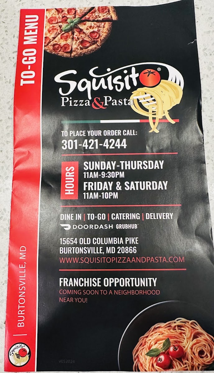 Squisito Pizza & Pasta - Burtonsville - 8