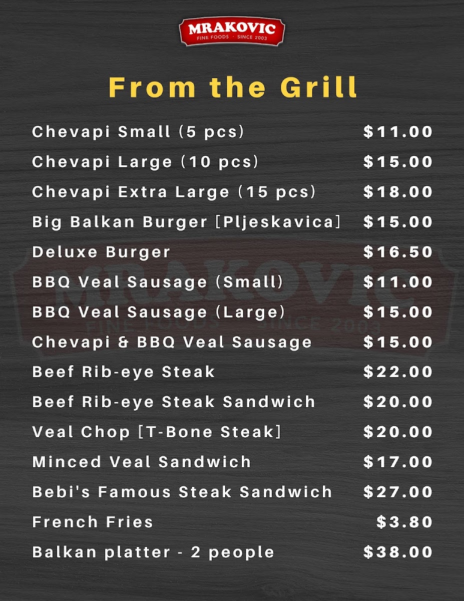 Mrakovic Fine Foods Oakville - 1