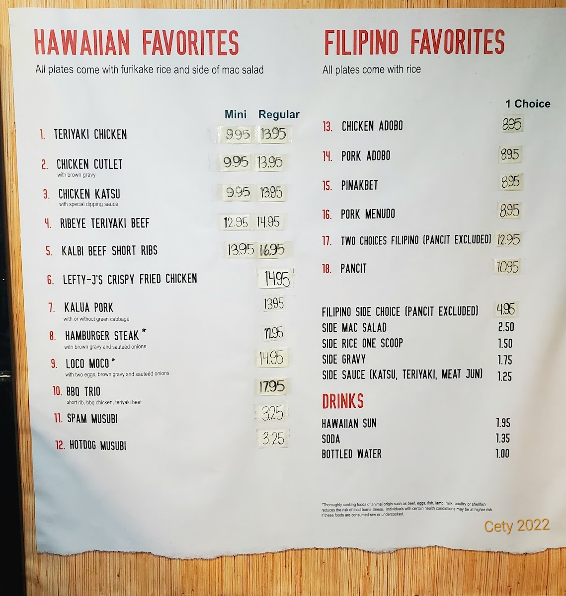 LEFTY-J’S ISLAND FAVORITES Restaurant #2 - 4