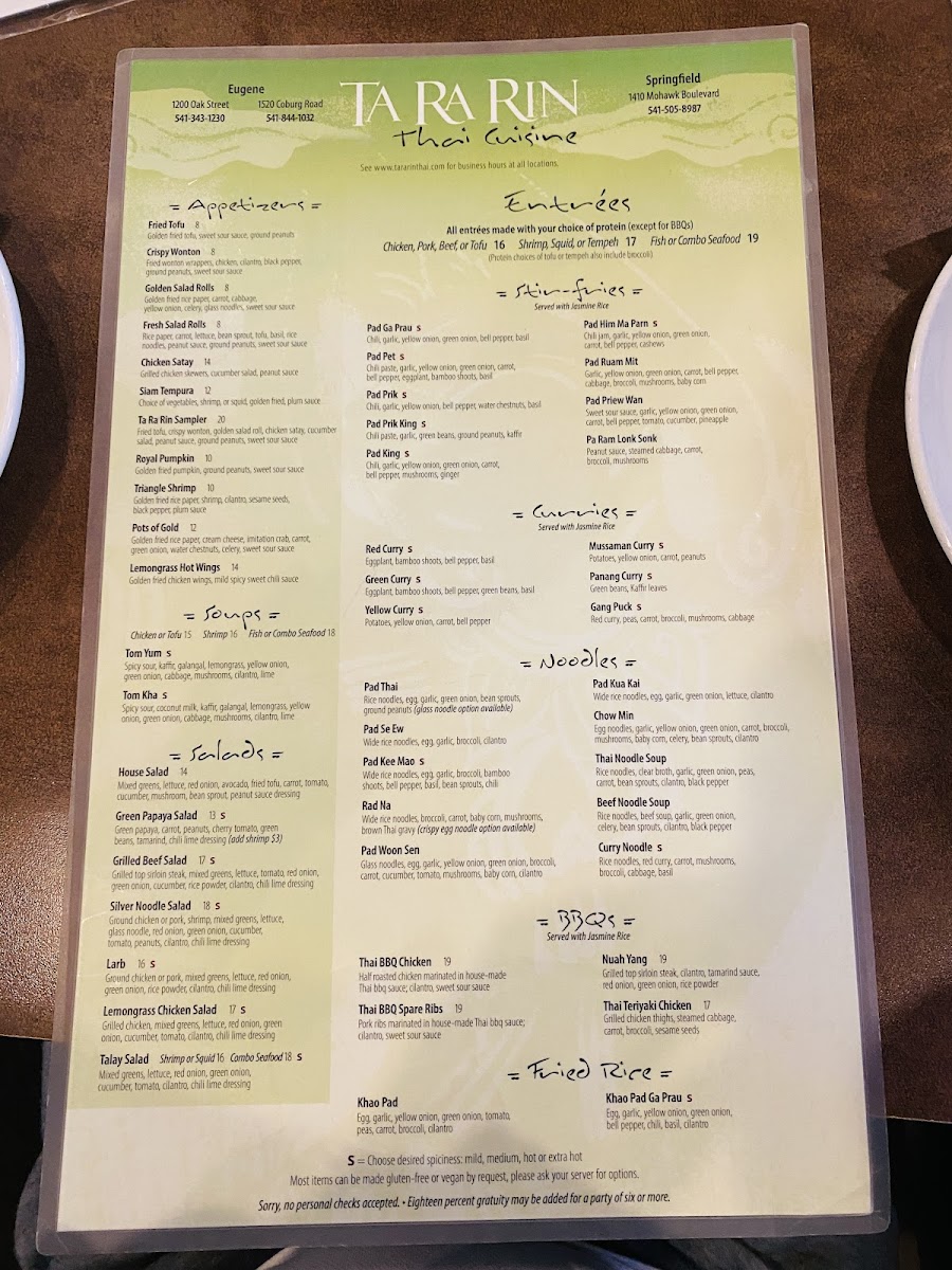 Ta Ra Rin Thai Cuisine (Eugene) - 6